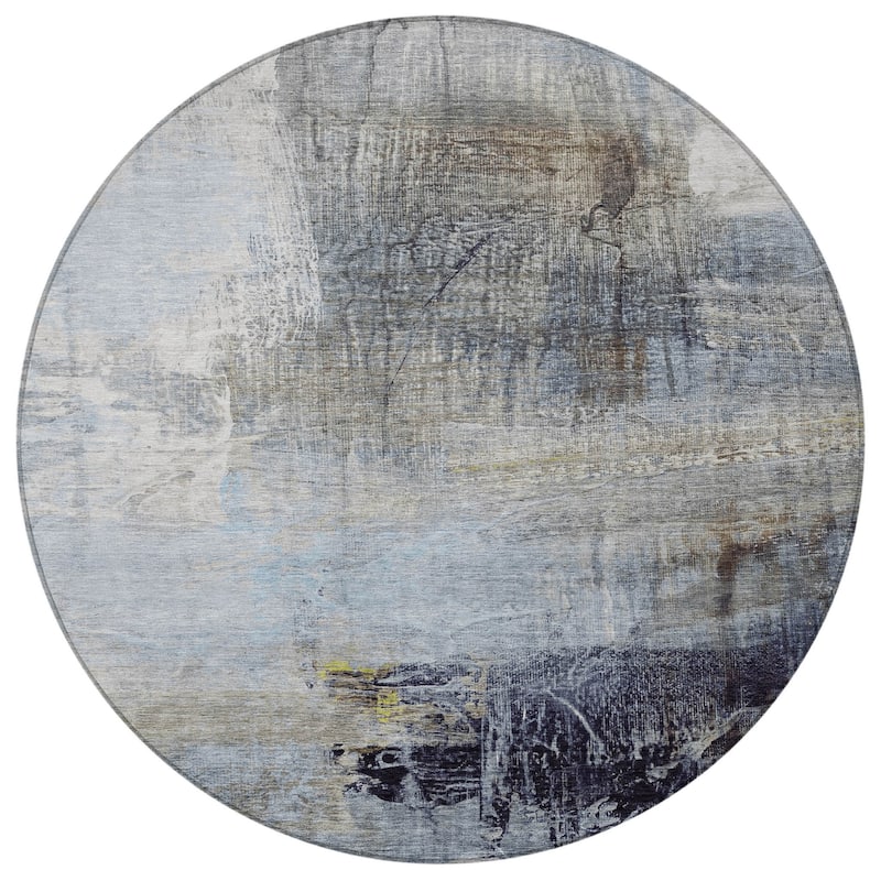 HomeRoots Abstract Transitional Rectangle Outdoor Rug