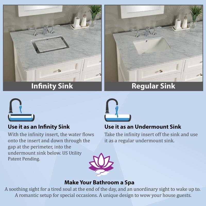 Classic Spa Premium 83 In. Bath and Makeup Hybrid Vanity in White
