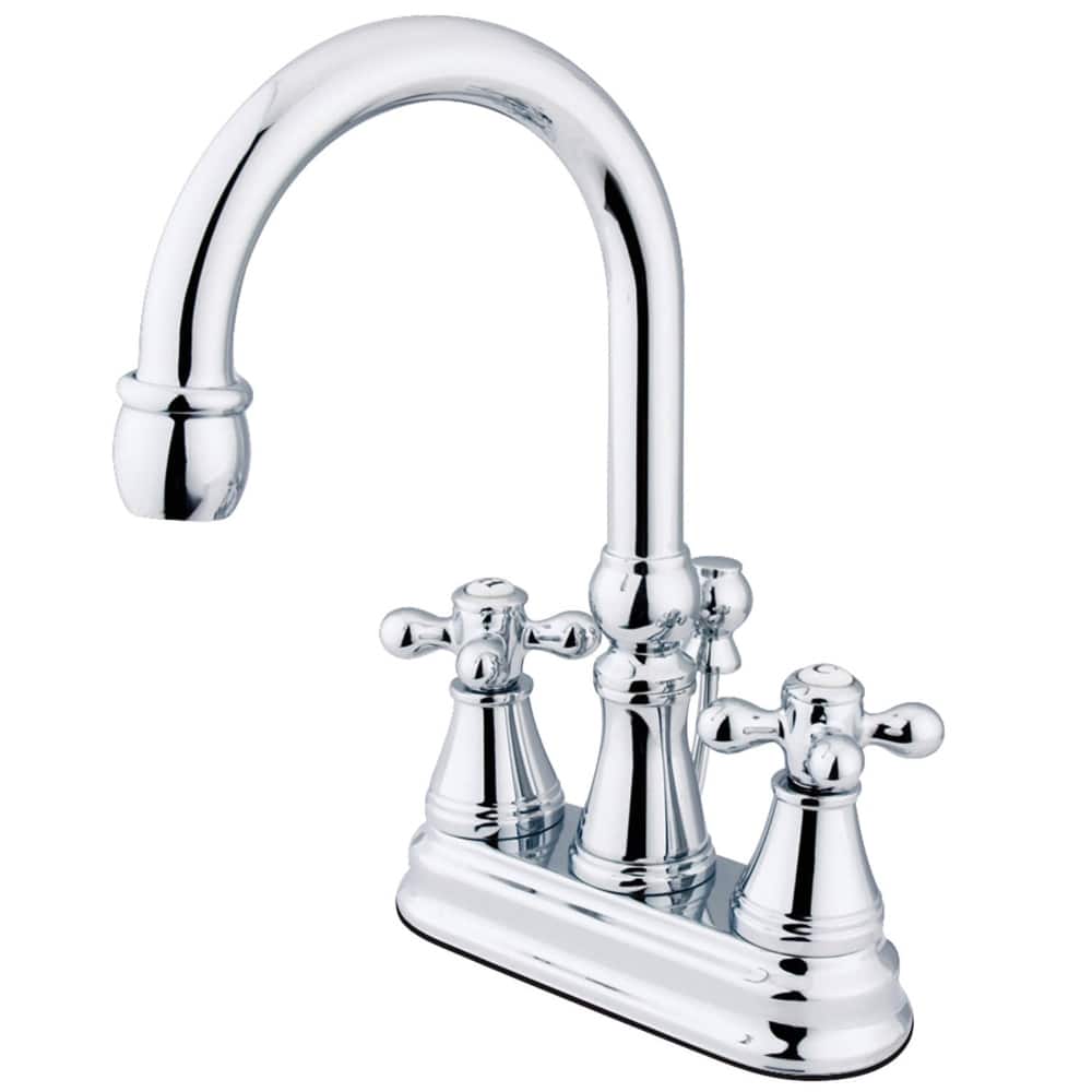 Kingston Brass Restoration 1.2 GPM Deck Mounted Bathroom Faucet with