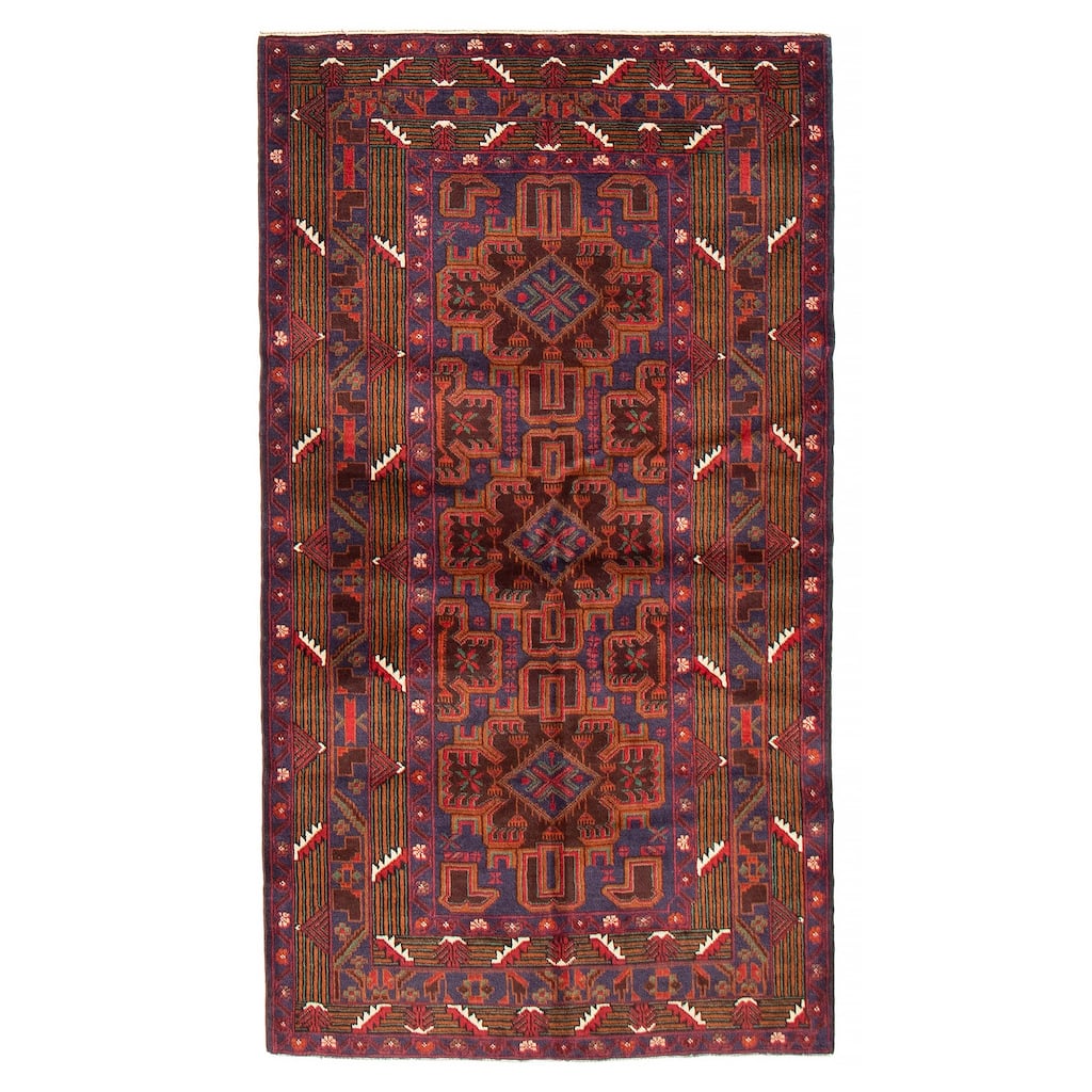 Teimani Brown Rug 3'7" x 6'4" - 3'7 x 6'4