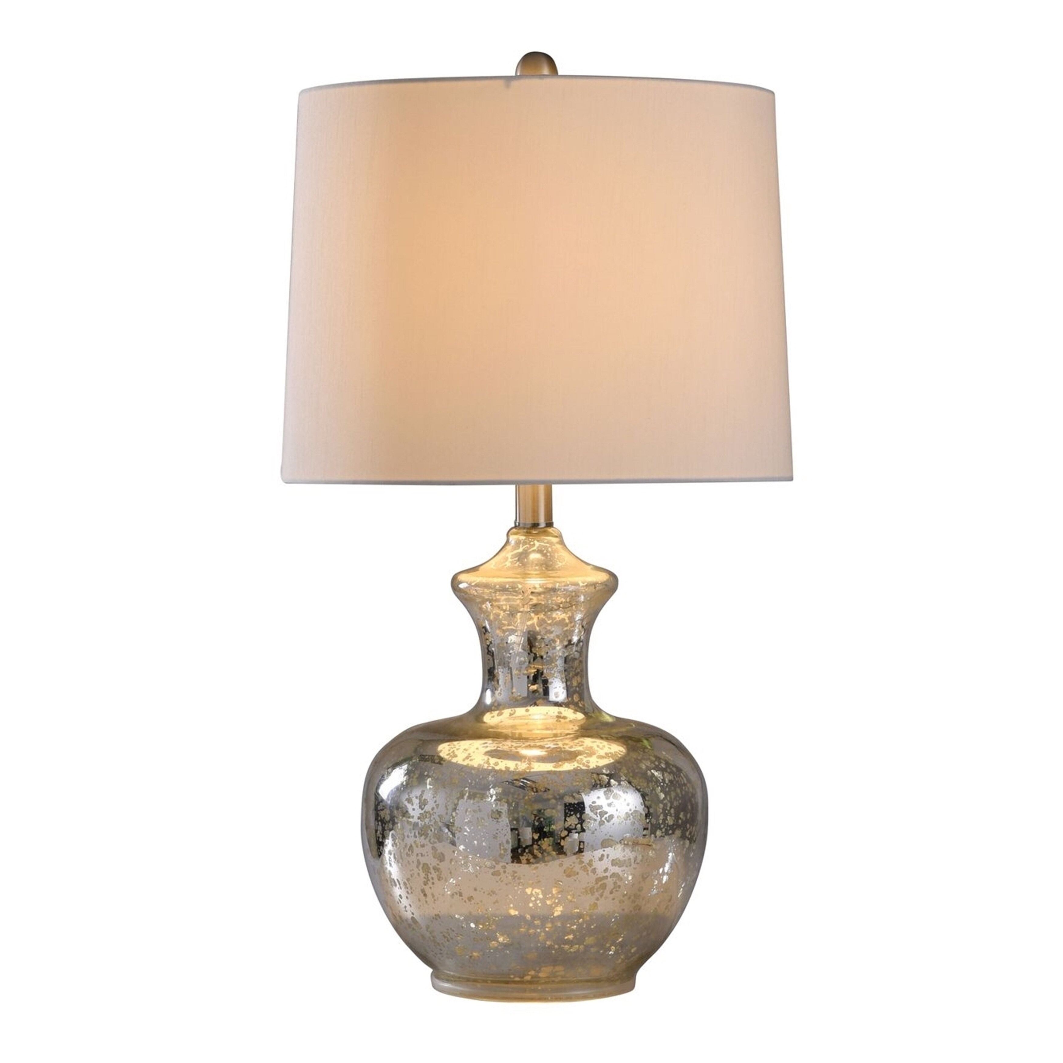 silver mercury glass table lamp