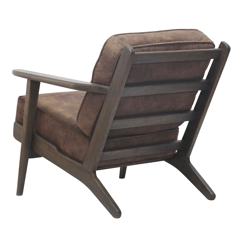 NPD Furniture Albert Solid Wood Frame Accent Chair