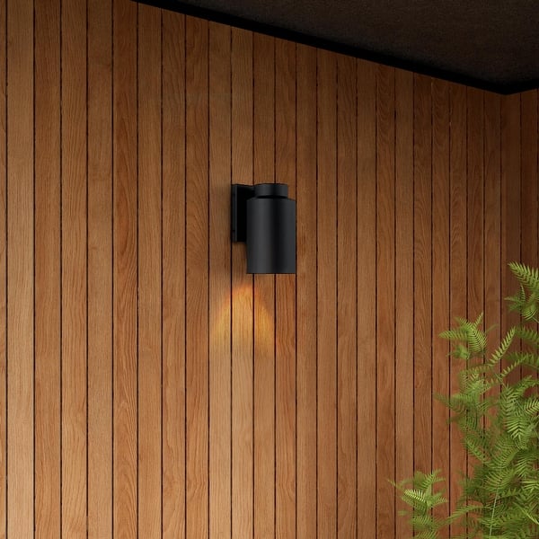 slide 2 of 8, Hunter Kennicott Black Outdoor WeatherMax 11-Inch Wall Light - Front Porch, Patio, Garage - Extreme Weather Resistant! Matte Black