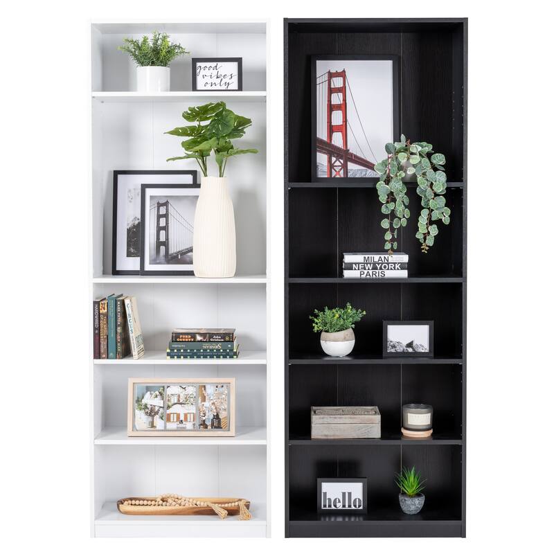 Dante 5-Tier Adjustable Bookshelf