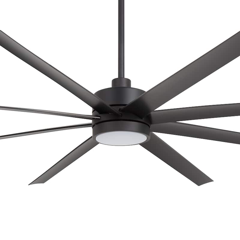 Large 84-inch Industrial LED Ceiling Fan with Light and Remote(8-Blade)