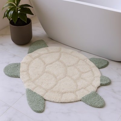 HomeRoots Juvenile/Youth Contemporary Novelty Area Rug - 32.00 in. x 26.00 in. x 0.30 in.