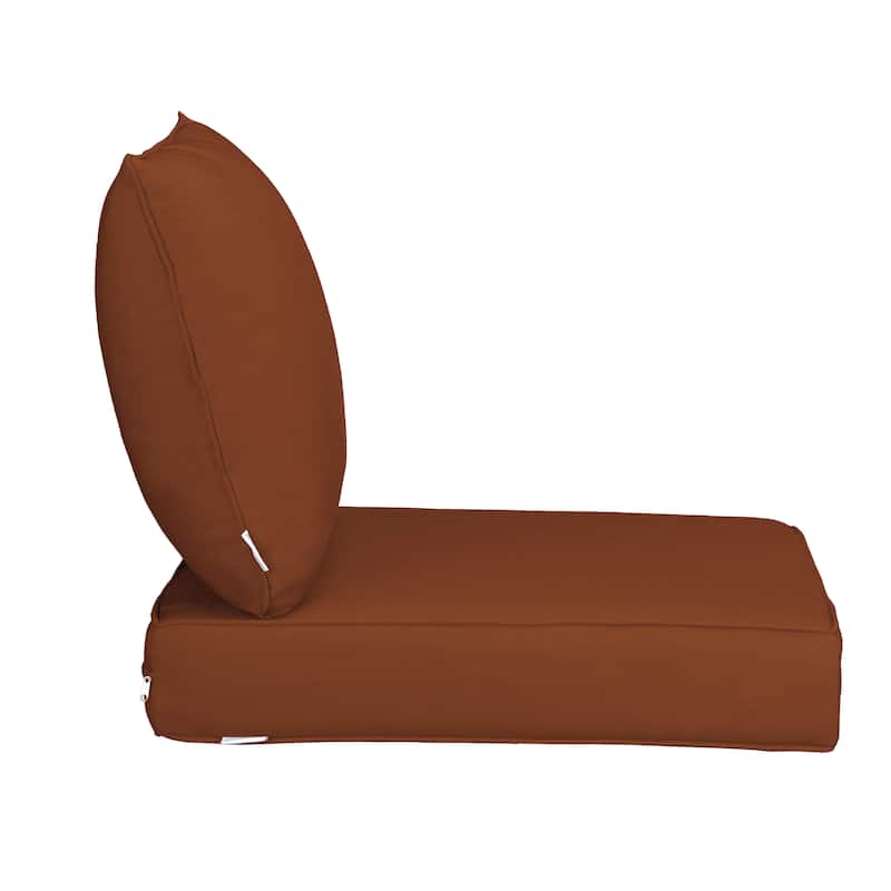 Sunbrella Fabric Outdoor Chair Seat Cushion Set