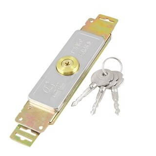 Cross Keyway Cylinder Head Metal Roller Shutter Door Lock w 3 Keys ...