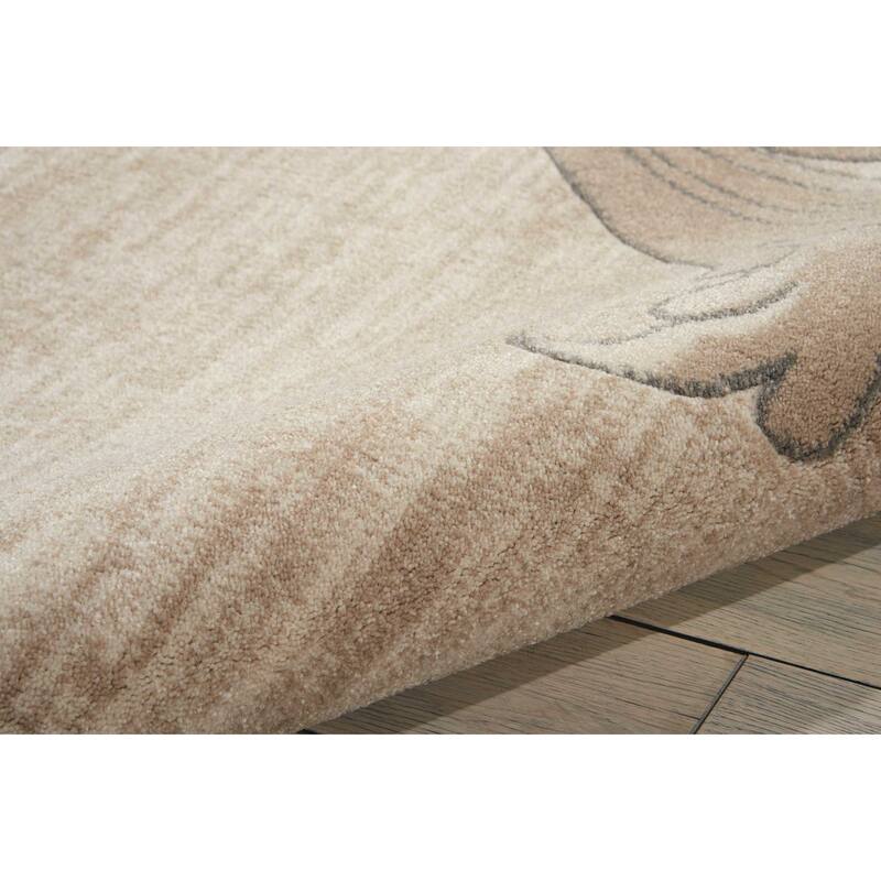 Nourison Maxell Abstract Ombre Damask Floral Botanical Area Rug
