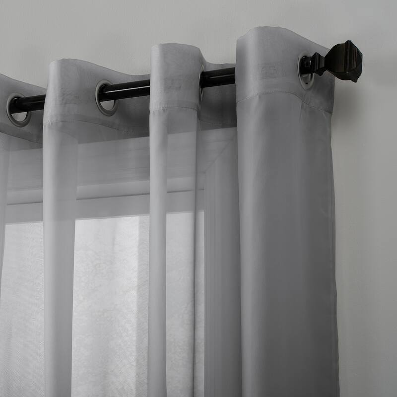 No. 918 Emily Voile Sheer Grommet 1-Piece Curtain Panel, Single Panel