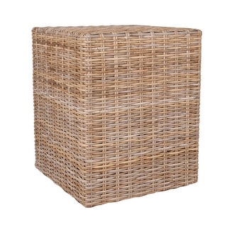 Target Rattan Cube Natural Rattan Cube Accent Table by East at Main - Bed Bath & Beyond ...