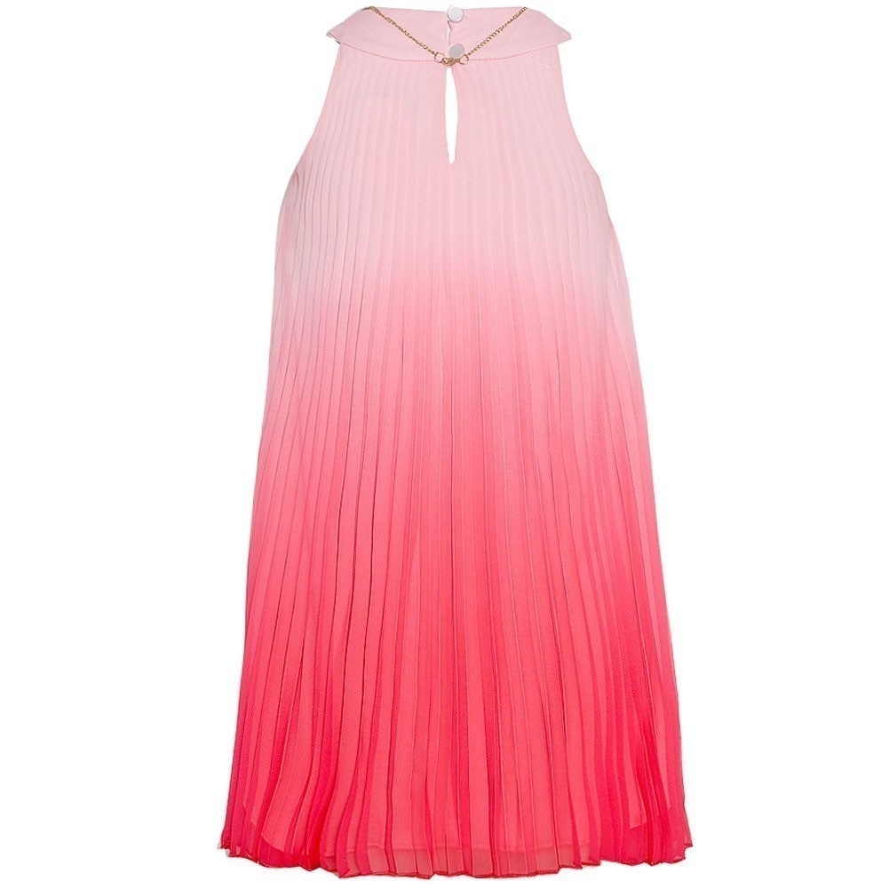 Shop Tween Diva Little Girls Pink Ombre Colored Design Sleeveless