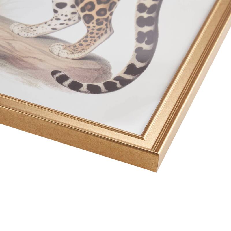 Madison Park The Duel Cheetah Framed Graphic Wall Decor 2PC set