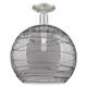 Option Brushed Satin Nickel / Light Smoke Deco Swirl