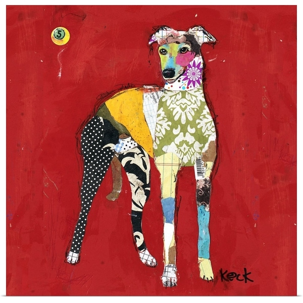 "Greyhound II - Square" Poster Print