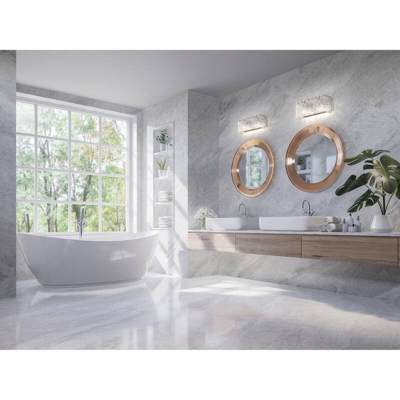 Z-Lite Glacier 2 Light Vanity - Chrome