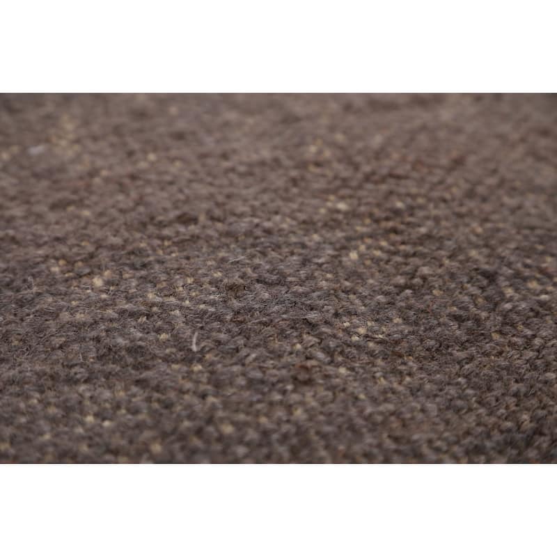 Hand Woven Oriental 100% Jute Carpet Southwestern Modern Greys & Charcoal Kilim Area Rug - 10' 0'' X 8' 7''