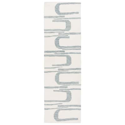 SAFAVIEH Handmade Ebony Gwynedd Mid-Century Modern Wool Rug