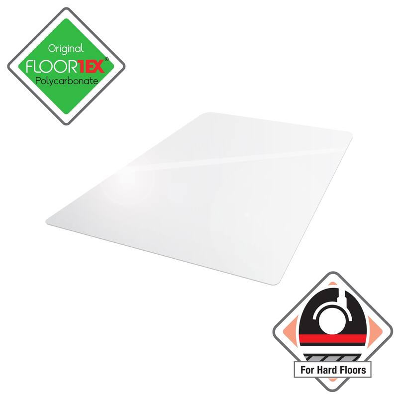Valuemat® Plus Polycarbonate Rectangular Chair Mat for Hard Floor - 48" x 53"