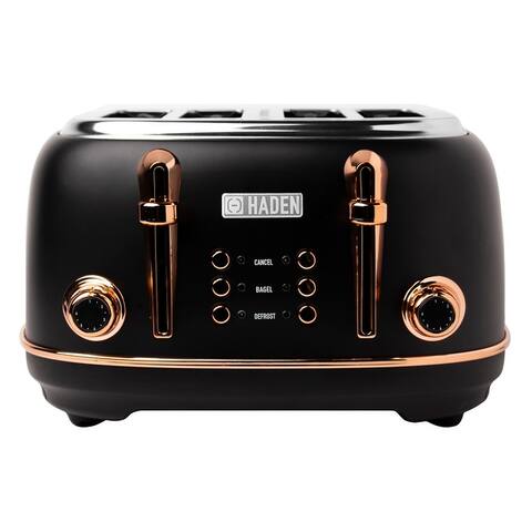 Haden Heritage Retro Wide Slot 4-slice Toaster