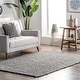 preview thumbnail 18 of 30, Nuloom Glendora Hand Woven Chevron Area Rug 7'6" x 9'6" - Grey