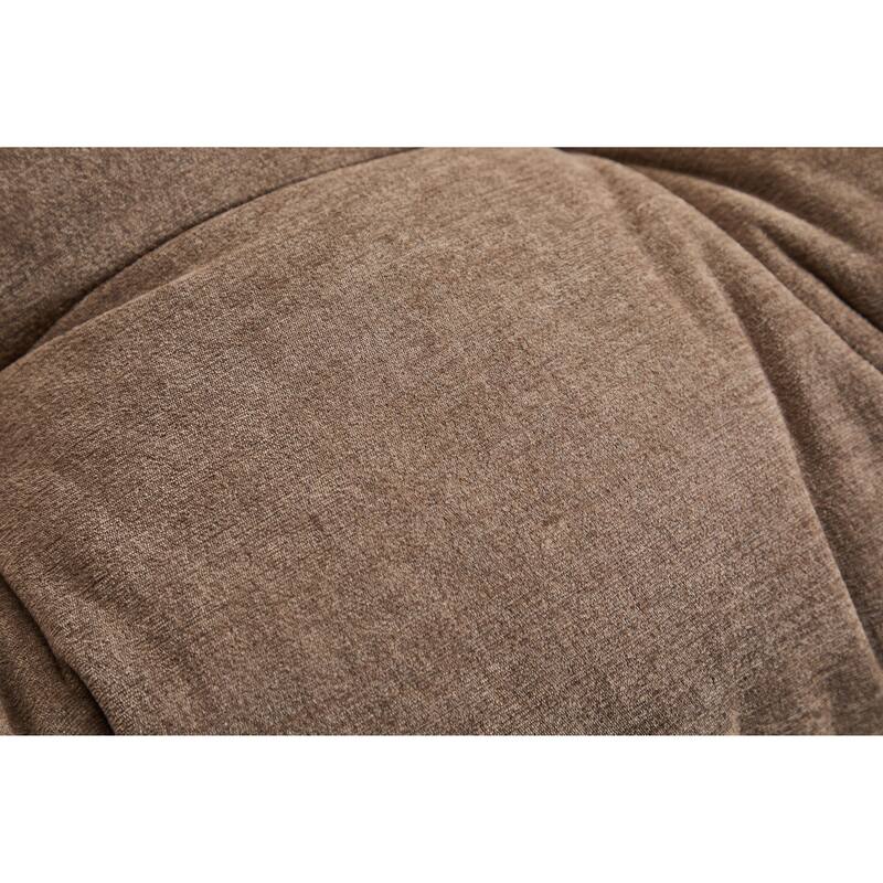 Chenille Swivel Barrel Chair for Living Room