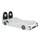 preview thumbnail 23 of 28, Race Car Shaped Platform Bed with LED Light and Backrest,Twin Size