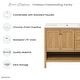 preview thumbnail 7 of 13, Chateau 36" Bathroom Vanity In Natural Oak