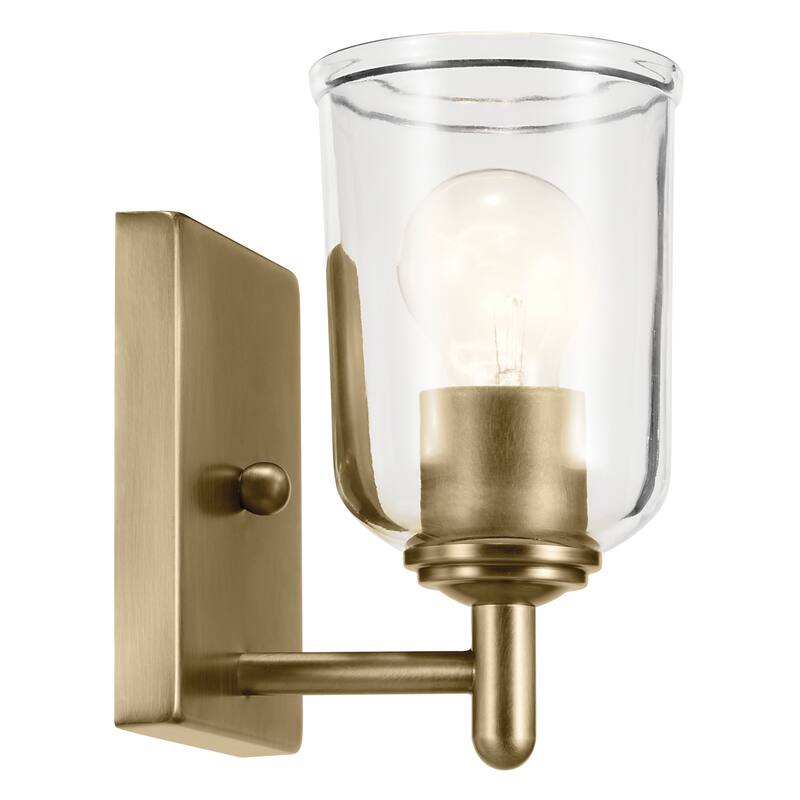 Kichler Lighting Shailene 1-Light Wall Sconce Light with Clear Glass