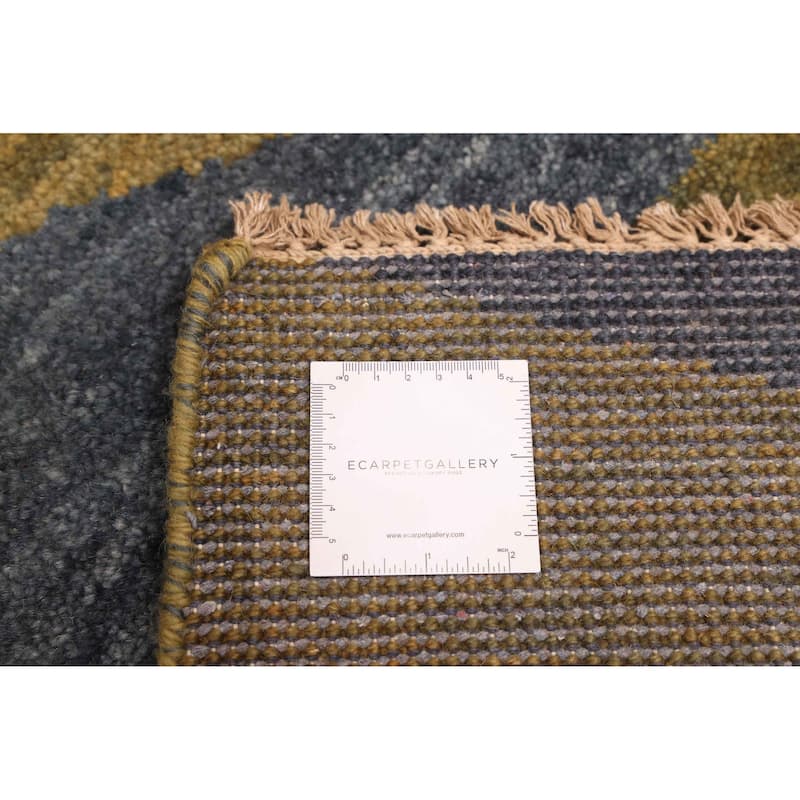 ECARPETGALLERY Hand-knotted Peshawar Ziegler Olive Wool Rug - 4'11 x 6'10