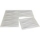 preview thumbnail 2 of 4, Art3d Decorative 3D Wall Panels Big Wave Deisgn, Matt White (6 Pack)