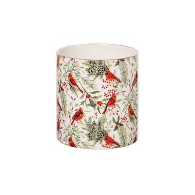 Cardinal Greenery Utensil Crock