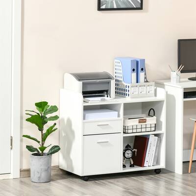 Filing Cabinet Printer Stand Mobile Lateral File Cabinet