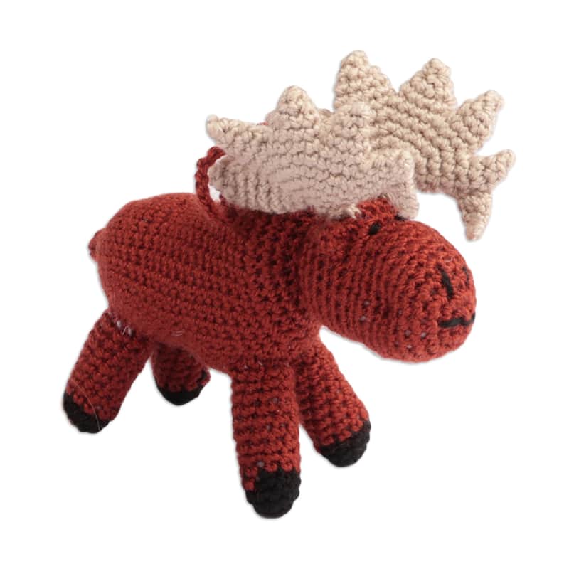 Novica Handmade Holidays From The Conifers Crocheted Ornaments (Set Of 2)