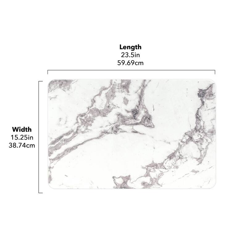 FloorPops Marble Grey Stone Quick Drying Mat