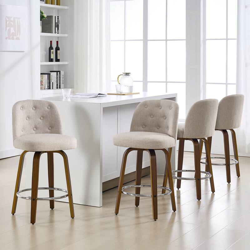 26"/29" Swivel Bar Stools/ Counter Stool with Bentwood Legs