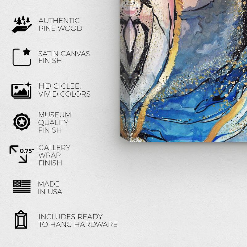 Wynwood Studio Abstract Abstract Layers I Pink and Light Pink Modern & Contemporary Wall Art Canvas Print
