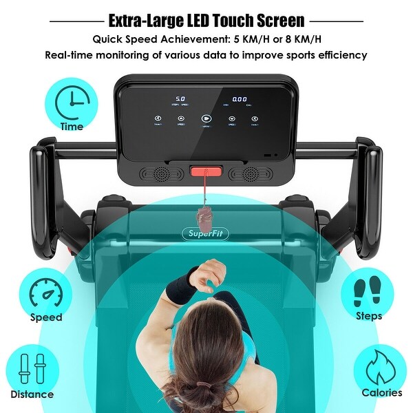 2.25 hp folding electric motorized treadmill clearance