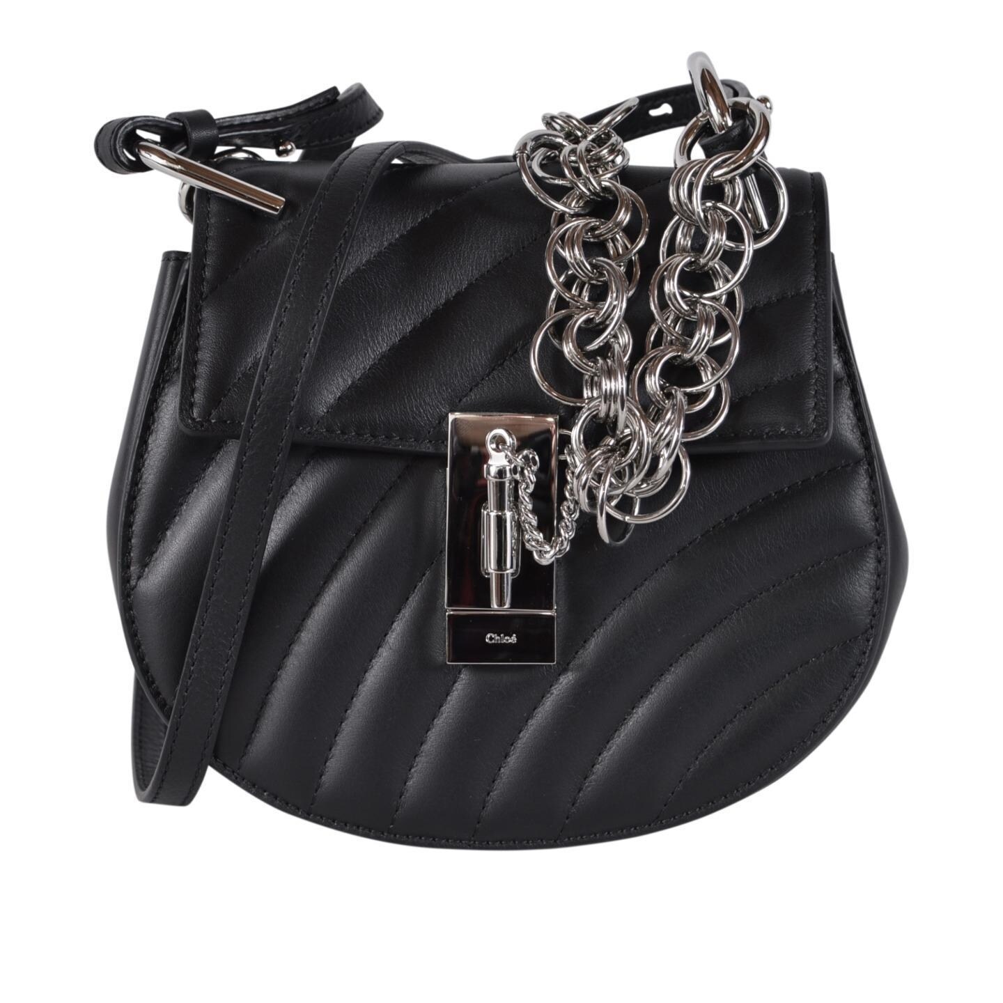 chloe quilted mini drew