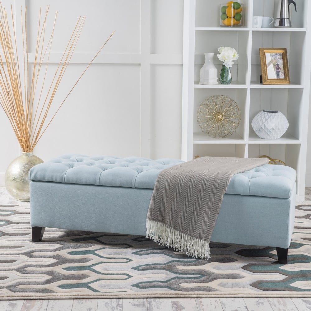 Ottilie Button-tufted Storage Ottoman Bench by Christopher Knight Home