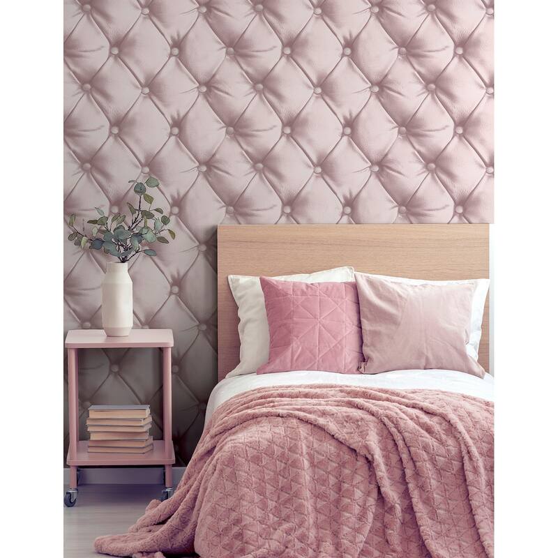 Arthouse Ella Blush Tufted Wallpaper
