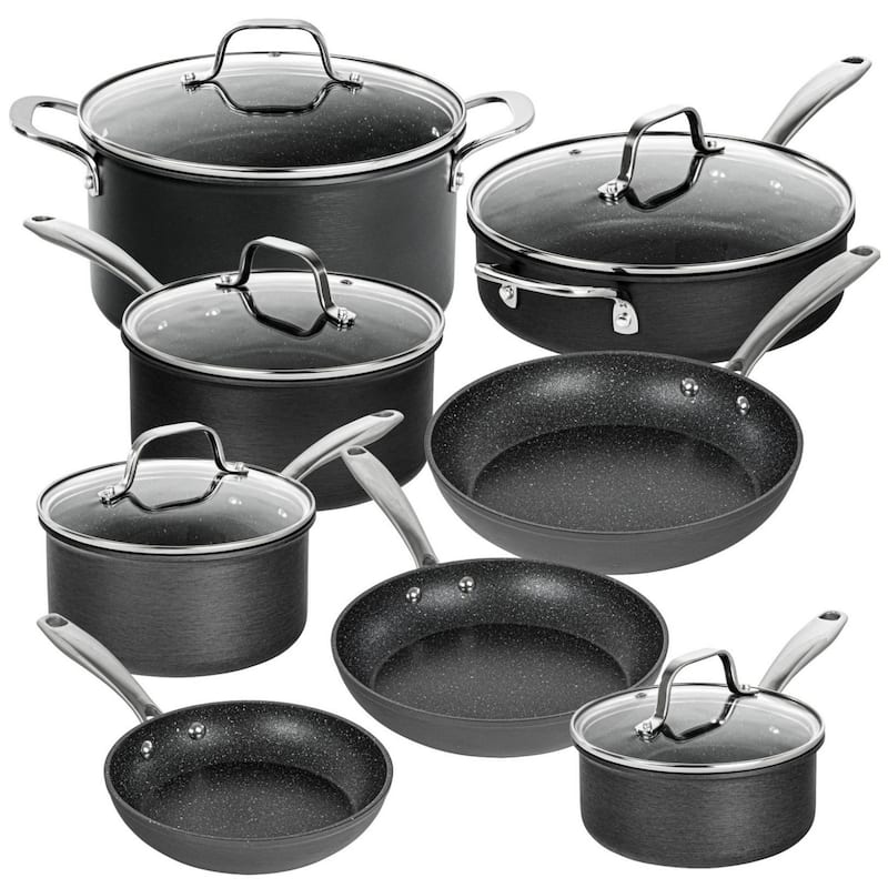 Granitestone Diamond Pro 13 Piece Nonstick Pots and Pans Cookware Set