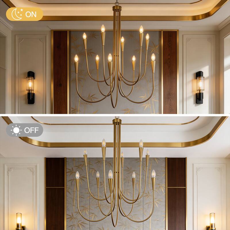 10 - Light Dimmable Classic / Traditional Chandelier