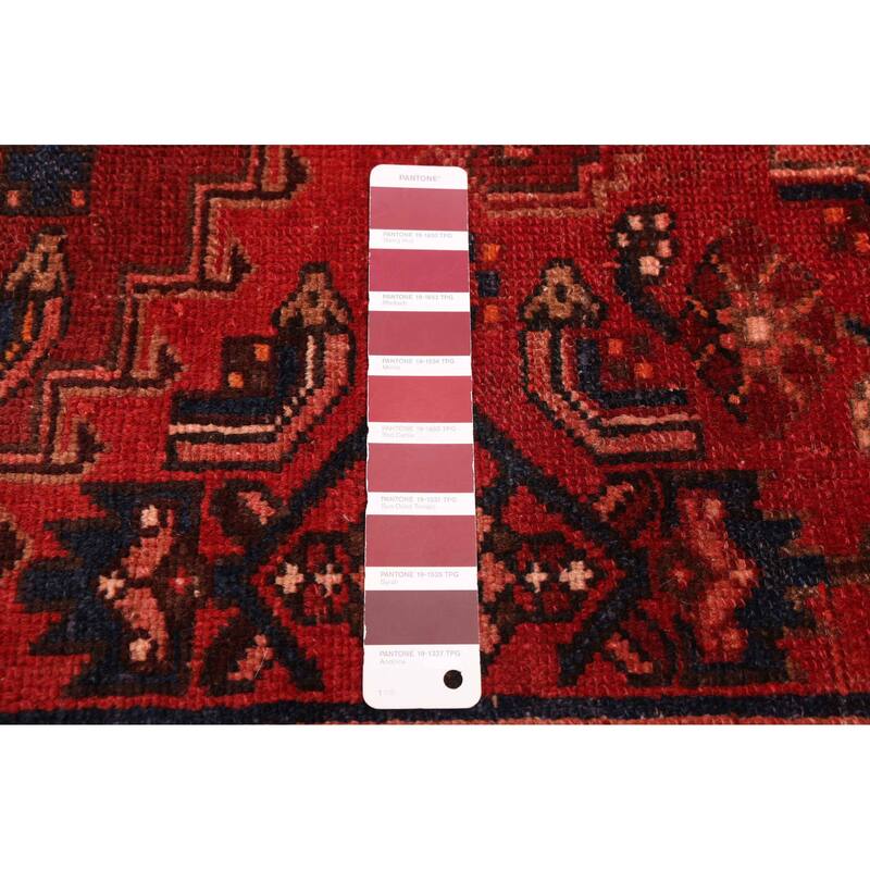 ECARPETGALLERY Hand-knotted Andelz Red Wool Rug - 3'9 x 7'1