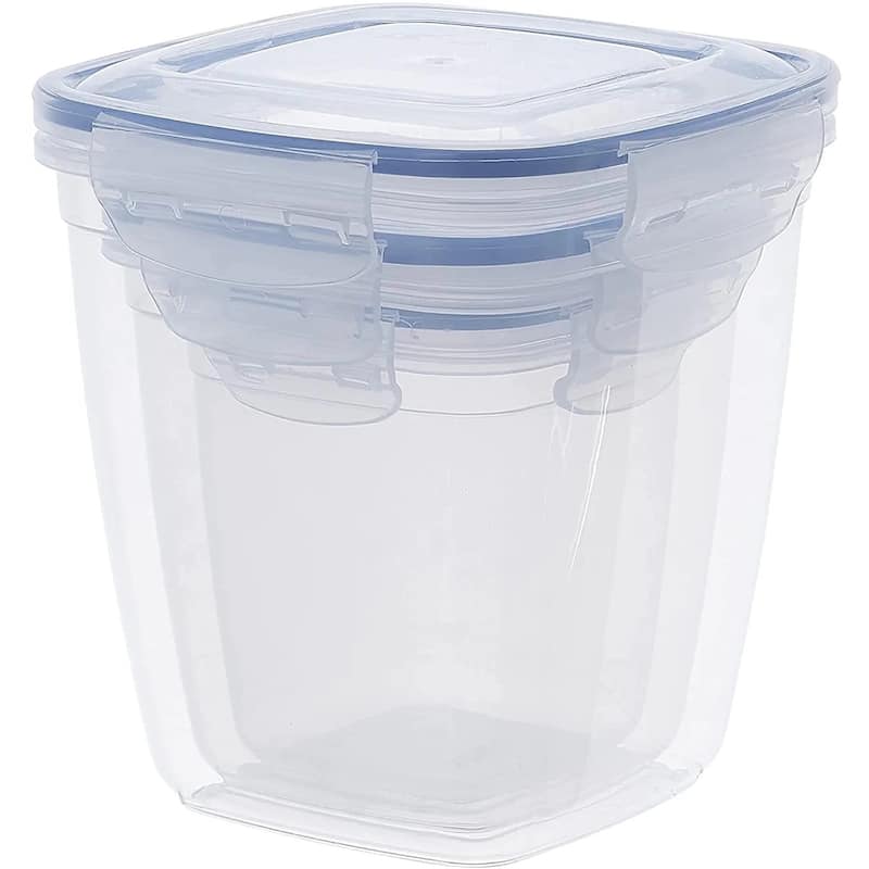 3 Pack Deep Square Sealed Containers - 20 oz., 36 oz.,64 oz.