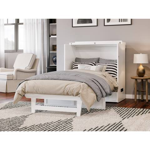 Northfield Twin XL Murphy Bed Chest in White