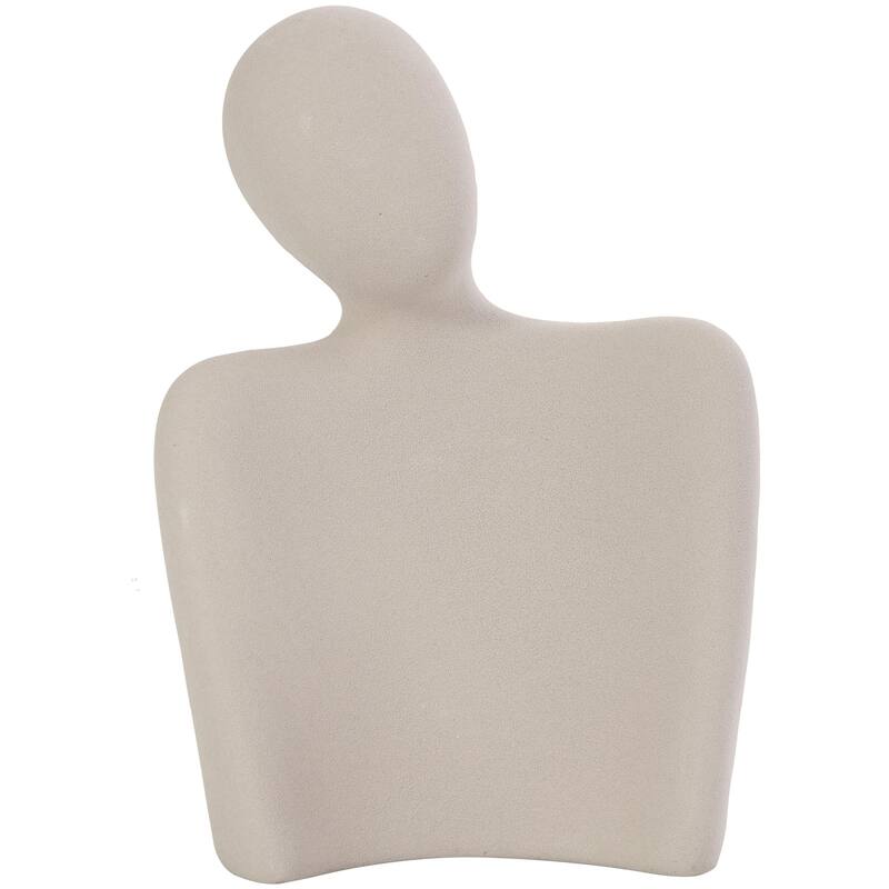 Ceramic People Nesting Family Decorative Sculpture - Set of 3 Cream - Roche River Decor