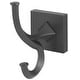 preview thumbnail 5 of 4, Alno Contemporary II Double Bathroom Towel Robe Hook Bronze