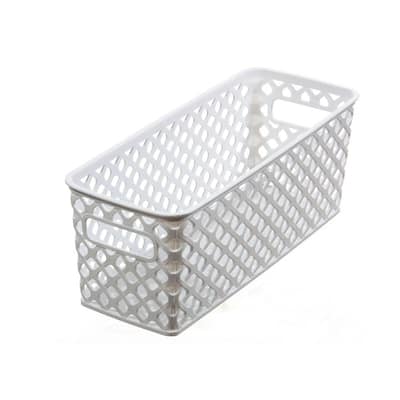 Long Rectangular Decorative Storage Basket, Set of 4