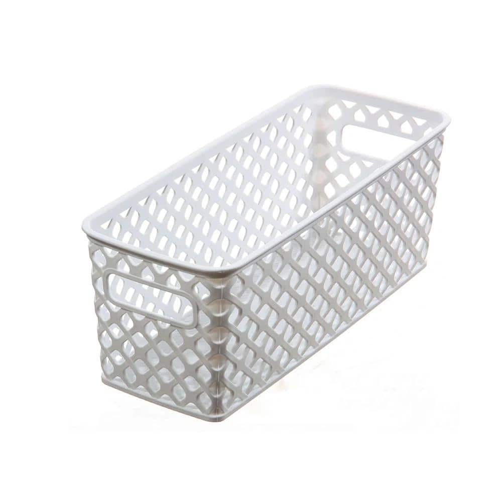 Long Rectangular Decorative Storage Basket, Set of 4